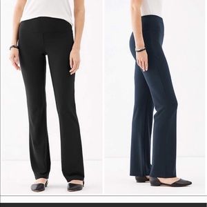 J. Jill Black Pull On Stretch Pants Size 3X